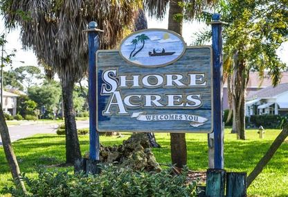 Shore Acres Neighborhood Yard Sign